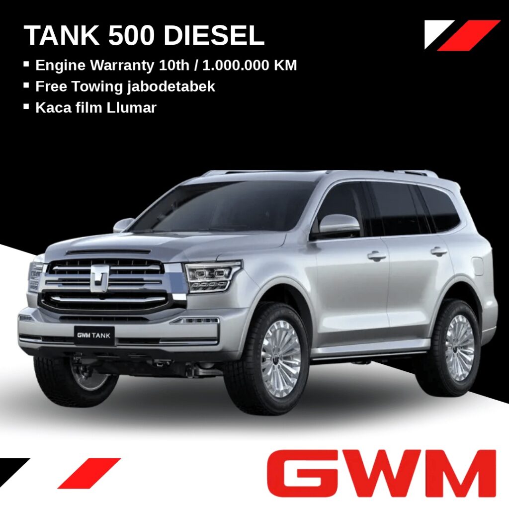 dealer gwm jakarta barat - harga gwm tank 500 - kredit gwm tank 500
